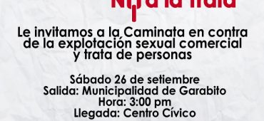 Caminata y obra de teatro en conmemoración del Día Internacional Contra la Explotación Sexual Comercial y la Trata de Personas