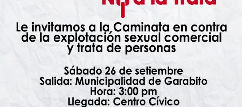 Caminata y obra de teatro en conmemoración del Día Internacional Contra la Explotación Sexual Comercial y la Trata de Personas